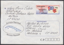 1998-EP-92 CUBA 1998. Ed.1. POSTAL STATIONERY. SOBRE CARTA DE PORTE PAGADO. SERVICIO NACIONAL. HOLGUIN. USED. - Brieven En Documenten