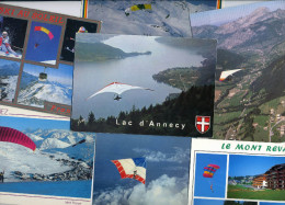 #2876 - Lot 12+ CPM Vol Libre, Parapente, Parachute, Deltaplane - Fallschirmspringen