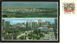 AUSTRALIA  ADELAIDE   Greatings From..   Nice Stamp Living Together - Adelaide