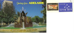 AUSTRALIA  ADELAIDE  Victoria Square Fountain  Nice Stamp - Adelaide