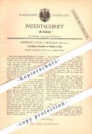 Original Patent - Frederick Upton In Margate , England , 1884 , Chin Rest On Violins , Violin , Geige !!! - Margate