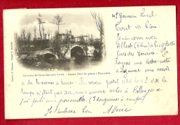 MNQ-22 Environs De SAINT-GERMAIN-LAVAL  Ancien Pont De Pierre à Pommiers. Précurseur. Circulé En 1904 - Saint Germain Laval