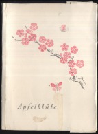 Postcard Pouch-Supplies Equipment-flowers Fleurs-front/back Scan - Matériel Et Accessoires