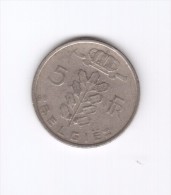 5 Francs Belgique 1950 (Id-071) - 5 Francs