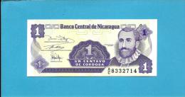 NICARAGUA - 1 Centavo - ND ( 1991 )  - P 167 - UNC. - Serie A/C - 2 Scans - Nicaragua