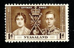 2324x)  Nyasaland 1937 - SG #128  Mm* ( Catalogue £.50 ) - Nyasaland (1907-1953)