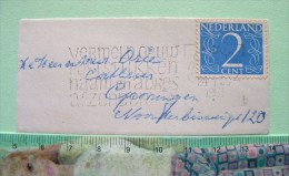 Netherlands 1951 Very Small Cover Sent Locally - Nummer - Briefe U. Dokumente