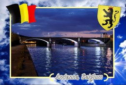 Postcard, Cities Of Europe Collection, Andenne, Belgium - Carte Geografiche