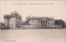 Cp , 61 , ALENÇON , Château Des Ducs Et Palais De Justice - Alencon