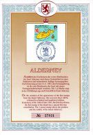 ALDERNEY. N°1 De 1983 Sur Document 1er Jour. Cartographie. - Geography