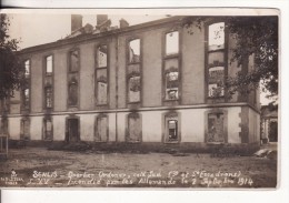 Carte Postale Photo Militaire SENLIS (Oise) Caserne Ordener Incendié Par Les Allemands En1914 - Senlis