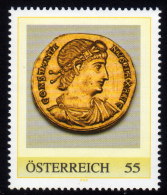 ÖSTERREICH 2008 ** Archäologie Goldmünze Aureus Constantinus I. - PM Personalized Stamp MNH - Francobolli Personalizzati