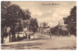 Riverside, Bedford, - Valentines Postmark 1910 - Bedford