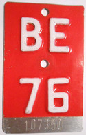 Velonummer Bern BE 76 - Plaques D'immatriculation