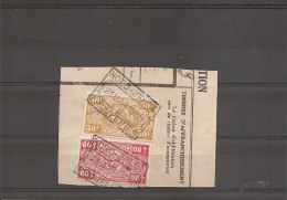 Belgique -Nord-Belge ( TR 156 Et 166 Sur Fragment à Oblitération "NORD BELGE ERQUELINNES ") - Nord Belge