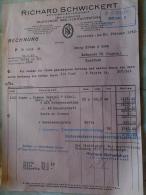 Hungary -Invoice  Rechnung - Richard Schwickert  -Freiburg -to Georg KLÖSZ & Sohn -Budapest - 1943  X12.8 - 1900 – 1949