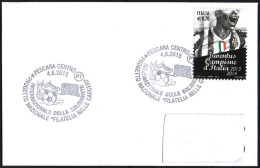 FOOTBALL - ITALIA PESCARA 2015 - INTERNAZIONALE DELLA SOLIDARIETA' - PROGETTO FILATELIA NELLE CARCERI - SMALL SIZE COVER - Storia Postale