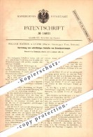 Original Patent - William Watson In Lythe / Whitby , 1881 , Apparatus For Grinding Cutting Tools !!! - Whitby