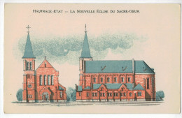 Hautrage-Etat  - La Nouvelle Eglise Du Sacré-Coeur - Saint-Ghislain