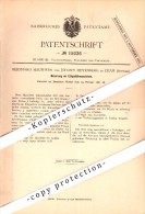 Original Patent - Bernhard Hausheer Und J. Meyenburg In Cham , Schweiz , 1881 , Etikettiermaschine , Transport , ZG !!! - Cham