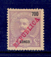 ! ! Congo - 1911 King Carlos 700 R - Af. 74 - No Gum - Portugiesisch-Kongo