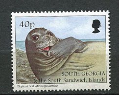 (cl. 8 - P23) Georgie Du Sud ** N° 286 Ef. Michel Au Dos) - Elephant De Mer - - South Georgia