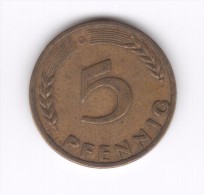 5 PFENNIG 1950 G (Id-265) - 5 Pfennig
