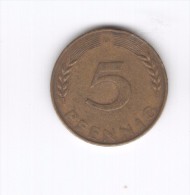 5 PFENNIG 1950 D (Id-269) - 5 Pfennig