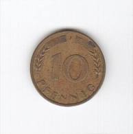 10 PFENNIG 1950 F (Id-179) - 10 Pfennig