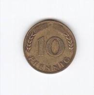 10 PFENNIG 1950 F (Id-182) - 10 Pfennig