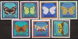 MONGOLIE Papillons / Butterflies (Yvert 1428/34) DENTELE Neuf Sans Charniere. ** MNH - Mariposas