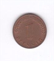 1 PFENNIG 1972 F (Id-498) - 1 Pfennig