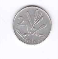 2 Lire 1954 (Id-308) - 2 Lire
