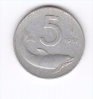 5 Lire 1951 (Id-315) - 5 Lire