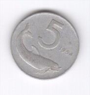 5 Lire 1954 (Id-320) - 5 Lire