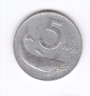 5 Lire 1955 (Id-322) - 5 Lire