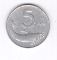 5 Lire 1955 (Id-325) - 5 Lire