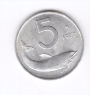 5 Lire 1977 (Id-332) - 5 Lire