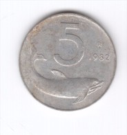 5 Lire 1982 (Id-335) - 5 Lire