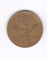 20 Lire 1958 (Id-366) - 20 Lire