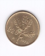 20 Lire 1970 (Id-367) - 20 Liras