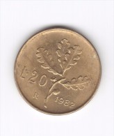20 Lire 1982 (Id-378) - 20 Lire