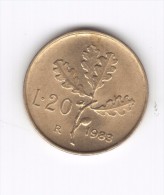 20 Lire 1983 (Id-379) - 20 Lire