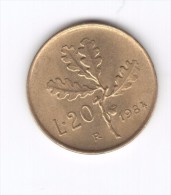 20 Lire 1984 (Id-382) - 20 Lire