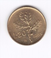20 Lire 1985 (Id-385) - 20 Lire