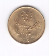 20 Lire 1986 (Id-393) - 20 Lire
