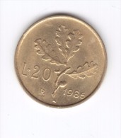 20 Lire 1986 (Id-396) - 20 Lire