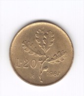 20 Lire 1987 (Id-399) - 20 Lire