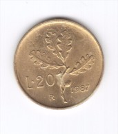 20 Lire 1987 (Id-403) - 20 Lire