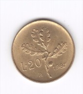 20 Lire 1987 (Id-405) - 20 Lire